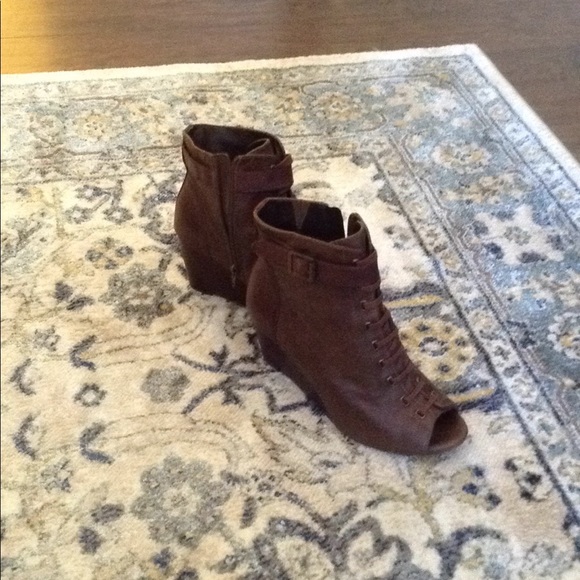 Vince Camuto Shoes - Vince Camuto peep toe booties Vince Camuto Shoes - Vince Camuto peep toe booties